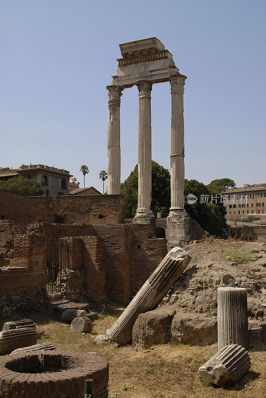 罗马，广场，Castor and polx神庙
